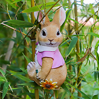 Garden Outdoor Animal Rabbit Pendant Garden Bonsai Ornaments Decoration Resin Crafts Creative Animal Ornaments miniinthebox