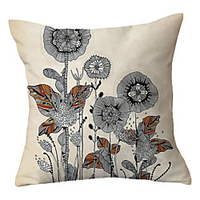 Garden Pastoral Double Side Cushion Cover 1PC Soft Decorative Square Throw Pillow Cover Cushion Case Pillowcase for Sofa Bedroom Livingroom Outdoor Superior Quality Machine Washable Outdoor Cushion for Sofa Couch Bed Chair miniinthebox