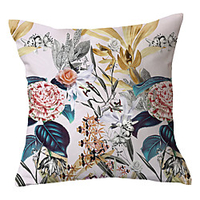 Garden Pastoral Double Side Cushion Cover 1PC Soft Decorative Square Throw Pillow Cover Cushion Case Pillowcase for Sofa Bedroom Livingroom Outdoor Superior Quality Machine Washable Outdoor Cushion for Sofa Couch Bed Chair miniinthebox