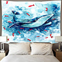 Garden Theme / Bohemian Theme Wall Decor Polyester Tie Dye Wall Art,  25251 cm Decoration