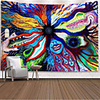 Garden Theme / Bohemian Theme Wall Decor Polyester Tie Dye Wall Art,  25251 cm Decoration