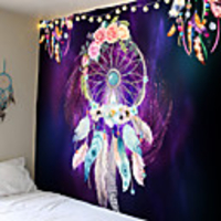 Garland feather tapestries bohemian wall hangings bedroom decoration blankets mandalas