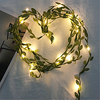 Garland String Lights Outdoor Wedding Decoration Green Leaves Fairy Lights LED Copper Wire Artificial Plants Lights for Wedding Christmas Home Party Decoration(without battery) miniinthebox
