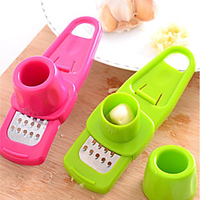 Garlic Vegetable Cutter 2pcs Food Chopper Garlic Slicer Dicer Shredders Grinding Cooking Tools Green Pink 1pc Kitchen Tool Cooking Utensil miniinthebox
