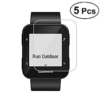 garmin forerunner 35 tempered glass,  5 pack 9h hardness screen protector full coverage 0.26mm 2.5d hd screen protector protective film for garmin forerunner 35