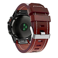Garmin Smart watch Leather Strap for Fenix 6x / 5X / 3 / 3HR /5x Plus / 6XPro / D2/ MK1 Garmin Sport Business Band High-end Leather Loop Genuine Leather Band QuickFit Wrist Straps 26mm miniinthebox