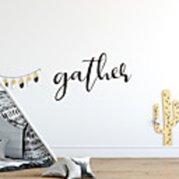 Gather First Generation Carved English Motto Letter Home Background Decoration Sticker
