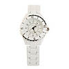 Gear-shaped Dial Stainless Steel Quartz Wrist Watch For Women White