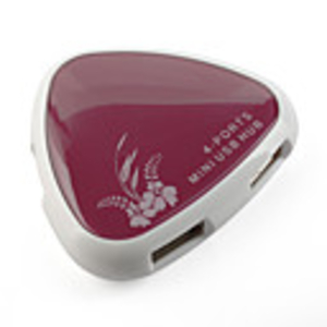 Gem 4 Port USB 2.0 Hub (Red)
