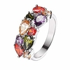 gemstone ring morganite garnet amethyst peridot wedding band for women,  girl (6)