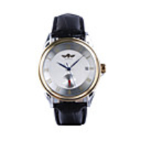Gentle PU Leather Band Self-Winding Mechanical Wristwatch