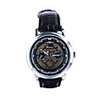 Gentle PU Leather Band Self-Winding Mechanical Wristwatch