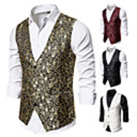 Gentleman Kingsman Victorian Steampunk Waistcoat Paisley Coletes Men