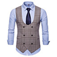 Gentleman Kingsman Victorian Steampunk Waistcoat Paisley Coletes Men