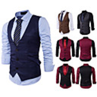 Gentleman Kingsman Vintage Masquerade Vest Waistcoat Men