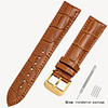 Genuine Leather / Leather / Calf Hair Watch Band Black / Brown 17cm / 6.69 Inches / 18cm / 7 Inches / 19cm / 7.48 Inches 1.2cm / 0.47 Inches / 1.4cm / 0.55 Inches / 1.6cm / 0.6 Inches