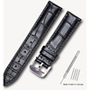 Genuine Leather / Leather / Calf Hair Watch Band Black / Brown 17cm / 6.69 Inches / 18cm / 7 Inches / 19cm / 7.48 Inches 1.4cm / 0.55 Inches / 1.6cm / 0.6 Inches / 1.8cm / 0.7 Inches
