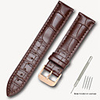 Genuine Leather / Leather / Calf Hair Watch Band Black / Brown 17cm / 6.69 Inches / 18cm / 7 Inches / 19cm / 7.48 Inches 1.4cm / 0.55 Inches / 1.6cm / 0.6 Inches / 1.8cm / 0.7 Inches