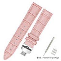 Genuine Leather / Leather / Calf Hair Watch Band Black / White / Blue Other / 17cm / 6.69 Inches / 19cm / 7.48 Inches 1.2cm / 0.47 Inches / 1.3cm / 0.5 Inches / 1.4cm / 0.55 Inches