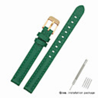 Genuine Leather / Leather / Calf Hair Watch Band Green Other / 17cm / 6.69 Inches / 19cm / 7.48 Inches 1cm / 0.39 Inches