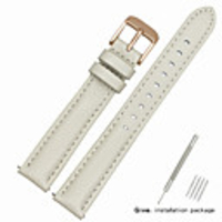 Genuine Leather / Leather / Calf Hair Watch Band White 17cm / 6.69 Inches / 18cm / 7 Inches / 19cm / 7.48 Inches 1.2cm / 0.47 Inches / 1.3cm / 0.5 Inches / 1.4cm / 0.55 Inches