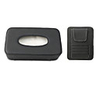 Genuine Leather Car Visor Tissue Holder with CD Holder Litchi Stria Multi-Functional CD Organizer Visor Tissue Box Bag Card Slot for Car amp; Truck