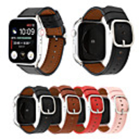 Genuine Leather Loop Strap For apple watch band 44mm/40mm/42mm/38mm modern style Bracelet wrist band accessories For iWatch series 4/3/2/1