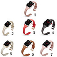Genuine Leather Smartwatch Band for Apple Watch Series 6 SE 5 4 3 2 1 Classic buckle iwatch Strap