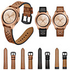 Genuine Leather Watch Band Wrist Strap for Samsung Galaxy Watch 42mm / Gear S2 Classic / Gear Sport Bracelet Replaceable Wristband