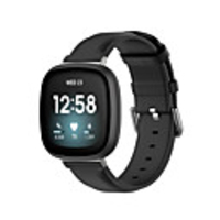 Genuine Leather Wrist Strap Replacement for Fitbit Versa 3 / Fitbit Sense Sport Bracelet Watch Band