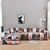 Geometric 1-Piece Sofa Cover Couch Cover Furniture Protector Soft Stretch Slipcover Spandex Jacquard Fabric Super Fit for 1~4 Cushion Couch and L Shape Sofa, Easy to Install(1 Free Cushion Cover)