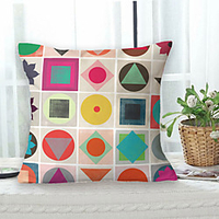 Geometric Double Side Cushion Cover 1PC Soft Decorative Square Throw Pillow Cover Cushion Case Pillowcase for Sofa Bedroom Livingroom Outdoor Superior Quality Machine Washable Outdoor Cushion for Sofa Couch Bed Chair miniinthebox