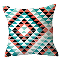 Geometric Double Side Cushion Cover 1PC Soft Decorative Square Throw Pillow Cover Cushion Case Pillowcase for Sofa Bedroom Livingroom Outdoor Superior Quality Machine Washable Outdoor Cushion for Sofa Couch Bed Chair miniinthebox