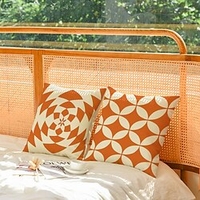 Geometric Double Side Cushion Cover 4PC set Soft Decorative Square Throw Pillow Cover Cushion Case Pillowcase for Sofa Bedroom Superior Quality Machine Washable miniinthebox