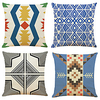 Geometric Double Side Cushion Cover 4PC Soft Decorative Square Throw Pillow Cover Cushion Case Pillowcase for Bedroom Livingroom Superior Quality Machine Washable Indoor Cushion for Sofa Couch Bed Chair miniinthebox