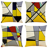 Geometric Double Side Cushion Cover 4PC Soft Decorative Square Throw Pillow Cover Cushion Case Pillowcase for Bedroom Livingroom Superior Quality Machine Washable Indoor Cushion for Sofa Couch Bed Chair miniinthebox