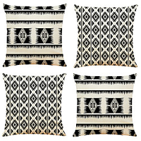 Geometric Double Side Cushion Cover 4PC Soft Decorative Square Throw Pillow Cover Cushion Case Pillowcase for Bedroom Livingroom Superior Quality Machine Washable Indoor Cushion for Sofa Couch Bed Chair miniinthebox