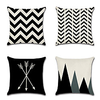 Geometric Double Side Cushion Cover 4PC Soft Decorative Square Throw Pillow Cover Cushion Case Pillowcase for Bedroom Livingroom Superior Quality Machine Washable Indoor Cushion for Sofa Couch Bed Chair miniinthebox