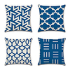 Geometric Double Side Cushion Cover 4PC Soft Decorative Square Throw Pillow Cover Cushion Case Pillowcase for Bedroom Livingroom Superior Quality Machine Washable Indoor Cushion for Sofa Couch Bed Chair miniinthebox