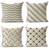 Geometric Double Side Cushion Cover 4PC Soft Decorative Square Throw Pillow Cover Cushion Case Pillowcase for Bedroom Livingroom Superior Quality Machine Washable Indoor Cushion for Sofa Couch Bed Chair miniinthebox