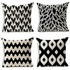 Geometric Double Side Cushion Cover 4PC Soft Decorative Square Throw Pillow Cover Cushion Case Pillowcase for Bedroom Livingroom Superior Quality Machine Washable Indoor Cushion for Sofa Couch Bed Chair miniinthebox
