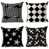 Geometric Double Side Cushion Cover 4PC Soft Decorative Square Throw Pillow Cover Cushion Case Pillowcase for Bedroom Livingroom Superior Quality Machine Washable Indoor Cushion for Sofa Couch Bed Chair miniinthebox