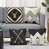 Geometric Double Side Cushion Cover 4PC Soft Decorative Square Throw Pillow Cover Cushion Case Pillowcase for Sofa Bedroom Superior Quality Machine Washable miniinthebox
