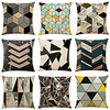 Geometric Double Side Cushion Cover 9PC Soft Decorative Square Throw Pillow Cover Cushion Case Pillowcase for Bedroom Livingroom Superior Quality Machine Washable Indoor Cushion for Sofa Couch Bed Chair miniinthebox