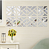 Geometric Polygon Patchwork Squares Wall Stickers Mirror Wall Stickers Decorative Wall Stickers,  Acrylic Home Decoration Wall Decal Wall Decoration 1pc