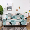 Geometric Print 1-Piece Sofa Cover Couch Cover Furniture Protector Soft Stretch Slipcover Spandex Jacquard Fabric Super Fit for 1~4 Cushion Couch and L Shape Sofa, Easy to Install(1 Free Cushion Cover)