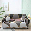 Geometric Print 1-Piece Sofa Cover Couch Cover Furniture Protector Soft Stretch Slipcover Spandex Jacquard Fabric Super Fit for 1~4 Cushion Couch and L Shape Sofa, Easy to Install(1 Free Cushion Cover)