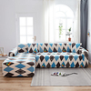 Geometric Rhombus Print Dustproof All-powerful Slipcovers Stretch L Shape Sofa Cover Super Soft Fabric Couch Cover Sofa Furniture Protector with One Free Boster Case miniinthebox