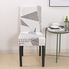 Geometric Stripes Chair Cover Stretch Removable Washable Dining Room Chair Protector Slipcovers Home Decor Dining Room Seat Cover miniinthebox