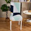 Geometric Triangle Print Super Soft Chair Cover Stretch Removable Washable Dining Room Chair Protector Slipcovers Home Decor Dining Room Seat Cover miniinthebox